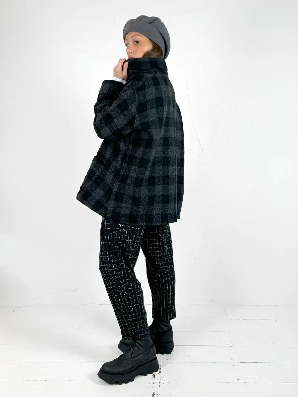 Cereale W - Boxy Woollen Check Jacket