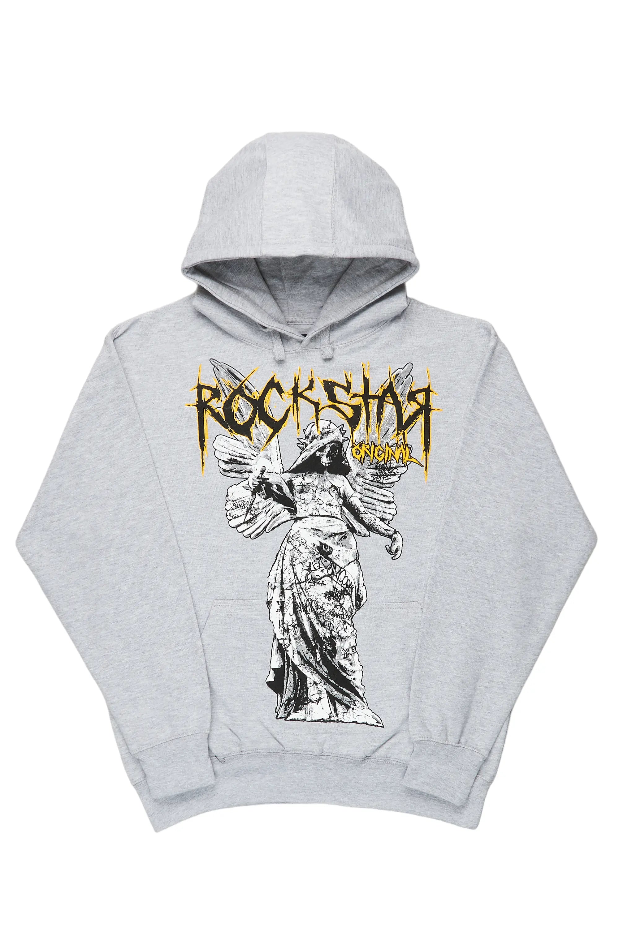 Bryanna Heather Grey Oversized Hoodie