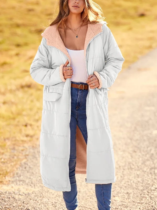 Women's  Winter Fashion Clothes Oversized Shearling Fleece Long Coats Jackets